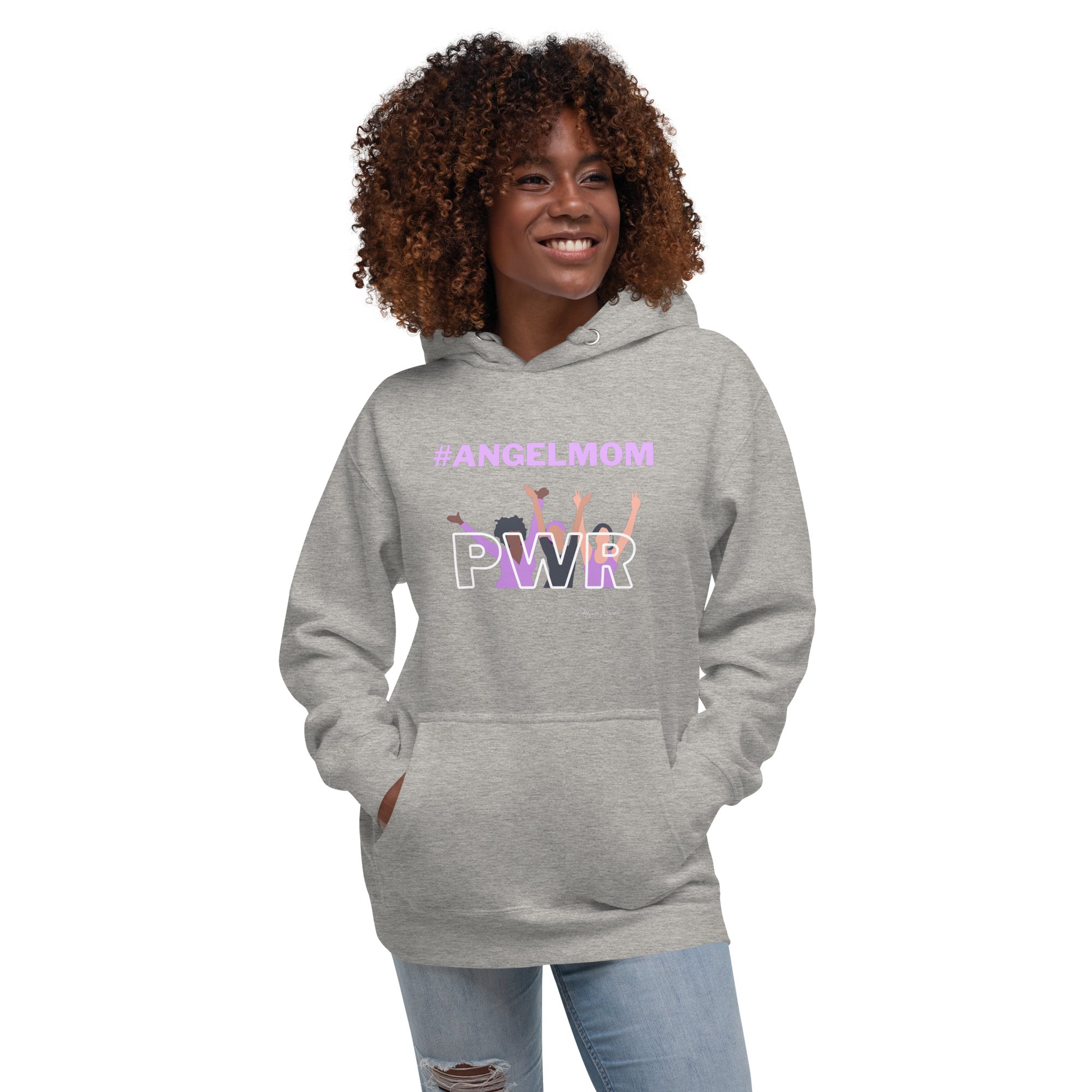 #Angel Mom PWR/Unisex Hoodie